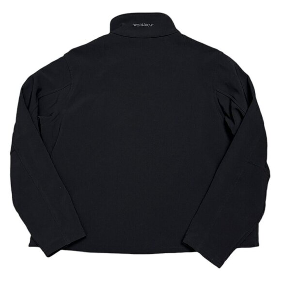 WOOLRICH Waterproof Cropped Shell Black Windbreaker Light Womens Jacket XL - Picture 5 of 6